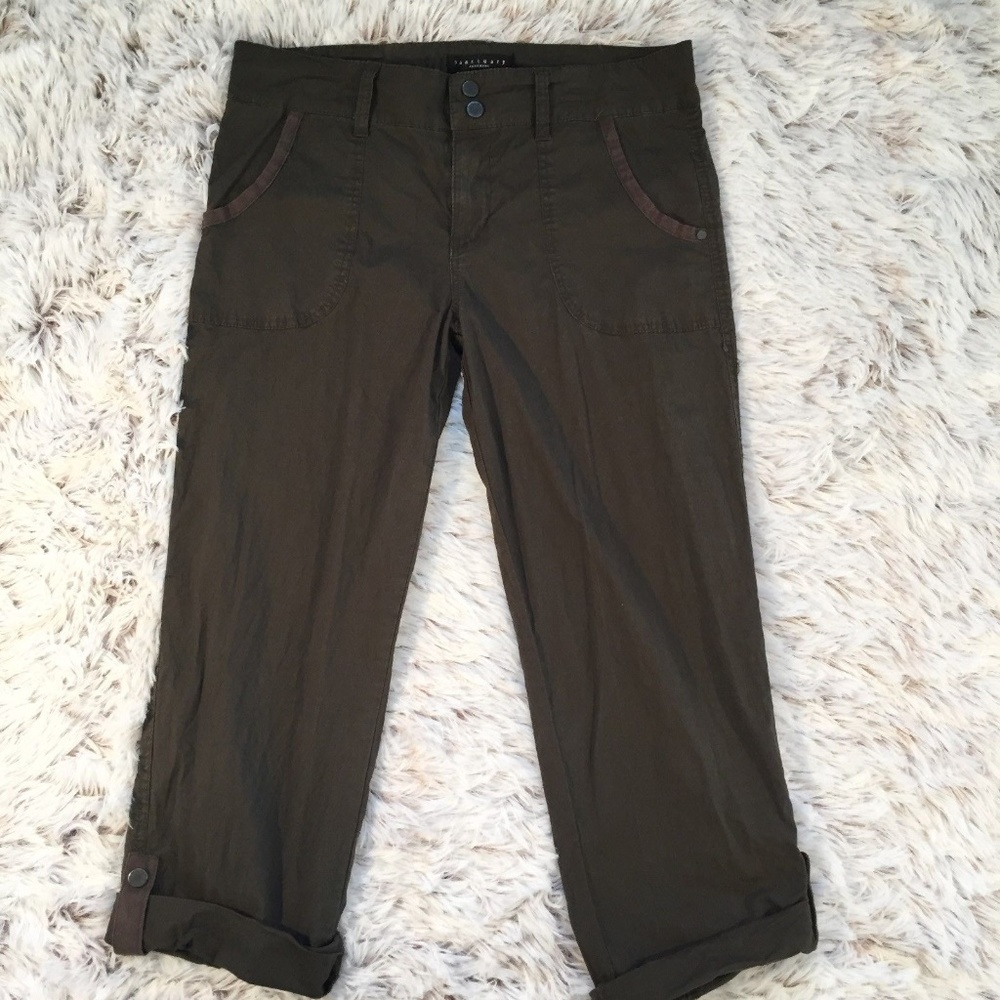Sanctuary 28 Pants Capri Cropped Roll Cuff